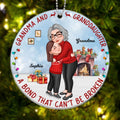 Grandma & Grandkid Hugging Bond Can¡®t Be Broken Christmas Gift For Granddaughter Grandson Personalized Acrylic Ornament