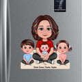 Grandma & Grandkid Crossed Legs Home Decor Gift For Grandma Personalized Acrylic Fridge Magnet